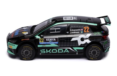 ŠKODA FABIA Rally2 (2023) #22 G.Greensmiith - J.Andersson Winner WRC2 Safari Rally Kenya 2024 