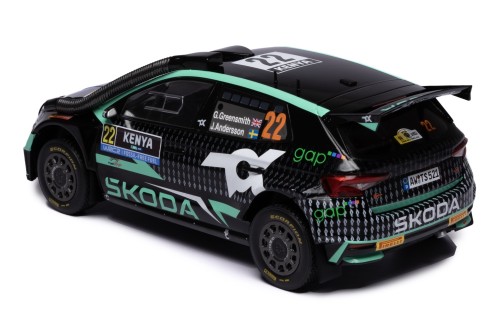 ŠKODA FABIA Rally2 (2023) #22 G.Greensmiith - J.Andersson Winner WRC2 Safari Rally Kenya 2024 