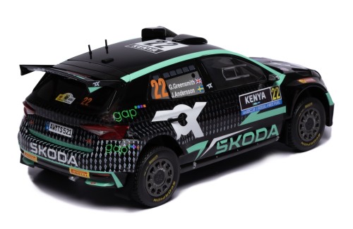 ŠKODA FABIA Rally2 (2023) #22 G.Greensmiith - J.Andersson Winner WRC2 Safari Rally Kenya 2024 