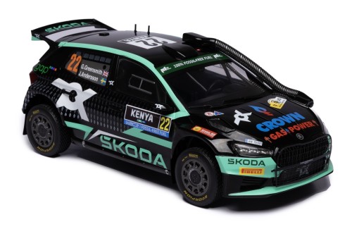 ŠKODA FABIA Rally2 (2023) #22 G.Greensmiith - J.Andersson Winner WRC2 Safari Rally Kenya 2024 