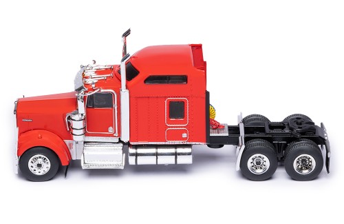 KENWORTH W900 1990 Black (with big sleeper) - Red