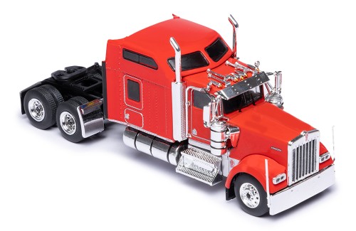 KENWORTH W900 1990 Black (with big sleeper) - Red