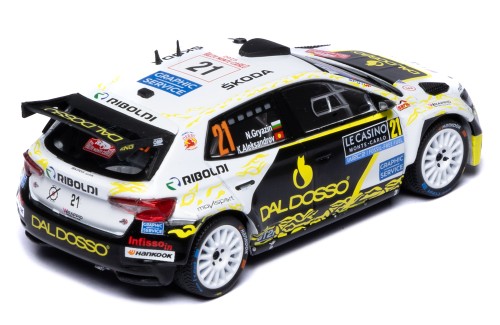 ŠKODA FABIA RS Rally2 #21 N.Gryazin - K.Aleksandrov Rallye Monte-Carlo 2025