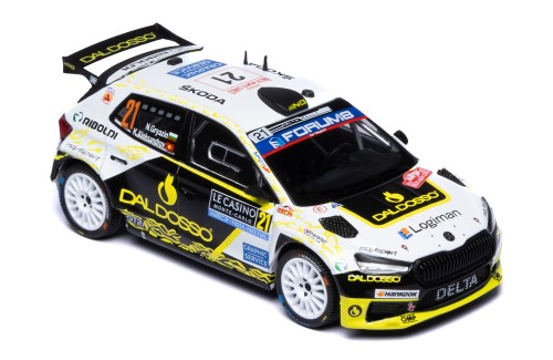ŠKODA FABIA RS Rally2 #21 N.Gryazin - K.Aleksandrov Rallye Monte-Carlo 2025