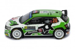 ŠKODA FABIA Rally2 EVO #20 A.Mikkelsen - E.Torstein Winner WRC2 Rallye Monte-Carlo 2022