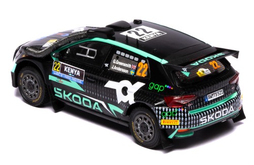 ŠKODA FABIA Rally2 (2023) #22 G.Greensmiith - J.Andersson Winner WRC2 Safari Rally Kenya 2024 