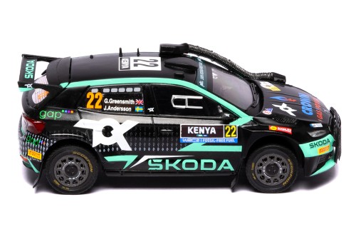 ŠKODA FABIA Rally2 (2023) #22 G.Greensmiith - J.Andersson Winner WRC2 Safari Rally Kenya 2024 