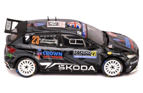 ŠKODA FABIA RS Rally2 #23 G.Greensmith - J.Andersson Rallye Monte-Carlo 2025 