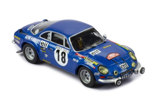 ALPINE RENAULT 1800S #18  J-C.Andruet - M.Petit Winner Rallye Monte-Carlo 1973 with Figurines