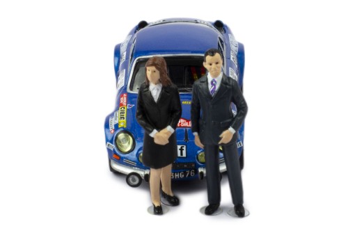 ALPINE RENAULT 1800S #18  J-C.Andruet - M.Petit Winner Rallye Monte-Carlo 1973 with Figurines