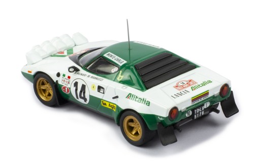 LANCIA STRATOS HF #14 S.Munari - M.Mannucci Winner Rallye Monte-Carlo 1975 with Figurines