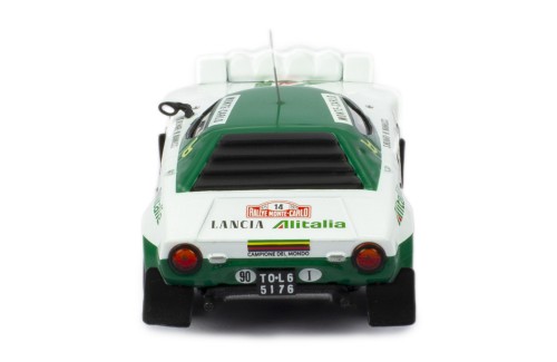 LANCIA STRATOS HF #14 S.Munari - M.Mannucci Winner Rallye Monte-Carlo 1975 with Figurines