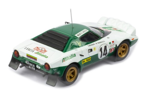 LANCIA STRATOS HF #14 S.Munari - M.Mannucci Winner Rallye Monte-Carlo 1975 with Figurines