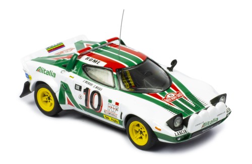 Lancia Stratos HF #10 S. Munari-S. Maiga Winner Rallye Monte Carlo 1976 with Figurines