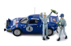 LANCIA STRATOS HF #4 B.Darniche-A.Mahe Winner Rallye Monte-Carlo 1979 with Figurines 