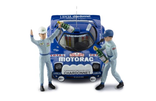LANCIA STRATOS HF #4 B.Darniche-A.Mahe Winner Rallye Monte-Carlo 1979 with Figurines 