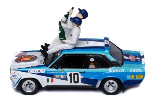 FIAT 131 ABARTH #10 W.Röhrl - C.Geistdörfer Winner Rallye Monte-Carlo 1980 with Figurines