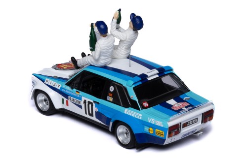 FIAT 131 ABARTH #10 W.Röhrl - C.Geistdörfer Winner Rallye Monte-Carlo 1980 with Figurines