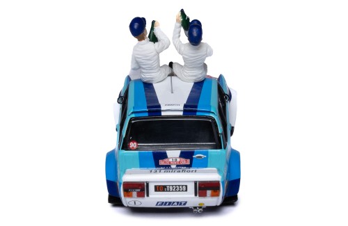 FIAT 131 ABARTH #10 W.Röhrl - C.Geistdörfer Winner Rallye Monte-Carlo 1980 with Figurines