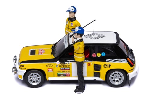 RENAULT 5 TURBO #9 J.Ragnotti - J.M.Andre Winner Rallye Monte-Carlo 1981 with Figurines