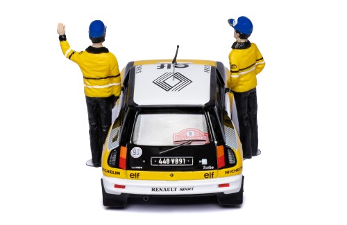 RENAULT 5 TURBO #9 J.Ragnotti - J.M.Andre Winner Rallye Monte-Carlo 1981 with Figurines