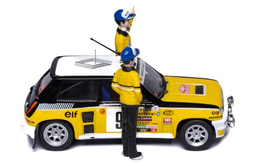 RENAULT 5 TURBO #9 J.Ragnotti - J.M.Andre Winner Rallye Monte-Carlo 1981 with Figurines