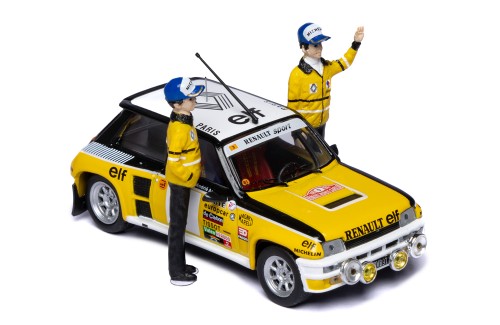 RENAULT 5 TURBO #9 J.Ragnotti - J.M.Andre Winner Rallye Monte-Carlo 1981 with Figurines