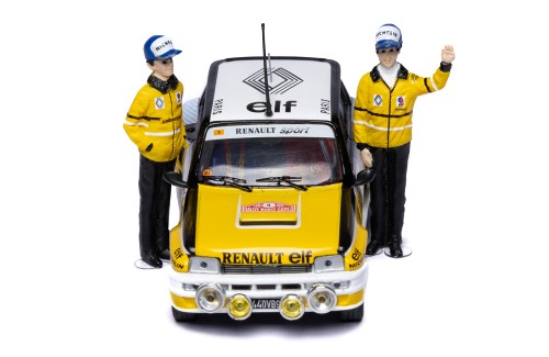 RENAULT 5 TURBO #9 J.Ragnotti - J.M.Andre Winner Rallye Monte-Carlo 1981 with Figurines