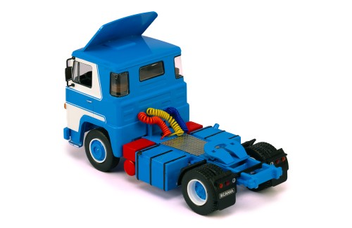 SCANIA LBT 141 1976 (with roof spoiler) Blue and White 