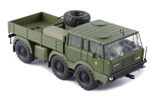 TATRA - 813 NVA 6x6 Truck Cassonato Double Cabine 3-Assi 1968 Military Green