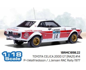 TOYOTA CELICA 2000 GT (RA21) #14 - P-I.Walfriedsson - J.Jensen RAC Rally 1977