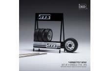 SET of 4 WHEELS 1/18 - ATS Matt Chrome and Silver