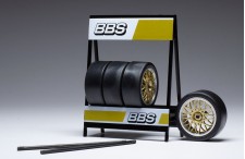 SET of 4 WHEELS 1/18 - BBS Motorsport one-piece - Chr