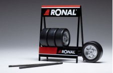 SET of 4 WHEELS 1/18 - Ronal GM - Silver