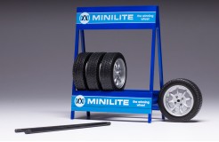 SET of 4 WHEELS 1/18 - Mini Lite (III) - Silver