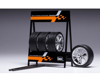 SET of 4 WHEELS 1/18 - Hyundai N type Wheels - Silver