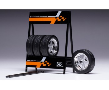 SET of 4 WHEELS 1/18 - Lada VFTS Wheels type 1 - Metallic Grey  