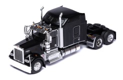 KENWORTH W900 1990 White with Flag (with big sleeper) - Black
