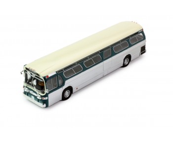 GMC New Look "Fishbowl" 1969 Blue/Silver Scale model bus 1:43 