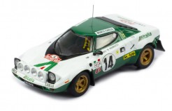 LANCIA STRATOS HF #14 S.Munari - M.Mannucci Winner Rallye Monte-Carlo 1975 with Figurines