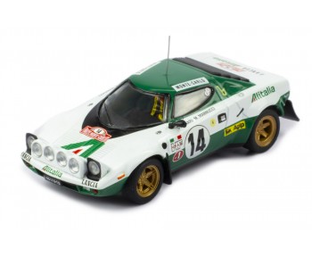 LANCIA STRATOS HF #14 S.Munari - M.Mannucci Winner Rallye Monte-Carlo 1975 with Figurines