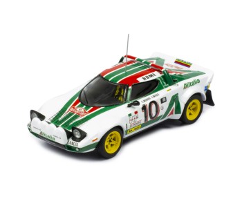 Lancia Stratos HF #10 S. Munari-S. Maiga Winner Rallye Monte Carlo 1976 with Figurines