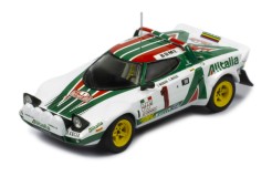 LANCIA STRATOS HF #1 S.Munari-S.Maiga Winner Rallye Monte-Carlo 1977 with Figurines