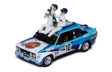 FIAT 131 ABARTH #10 W.Röhrl - C.Geistdörfer Winner Rallye Monte-Carlo 1980 with Figurines