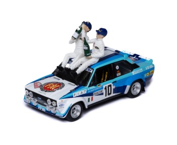 FIAT 131 ABARTH #10 W.Röhrl - C.Geistdörfer Winner Rallye Monte-Carlo 1980 with Figurines