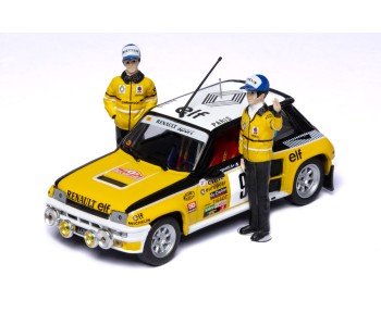 RENAULT 5 TURBO #9 J.Ragnotti - J.M.Andre Winner Rallye Monte-Carlo 1981 with Figurines